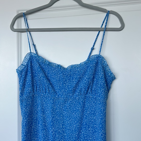 BRAND NEW Aritzia Size 10 Blue Dress - Picture 2 of 5